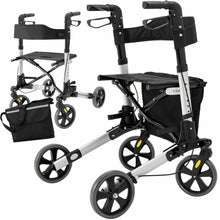 Laden Sie das Bild in den Galerie-Viewer, Rollator mit Alurahmen, modern, klappbar, Leichtgewichtsrollator als Laufhilfe, Gehhilfe