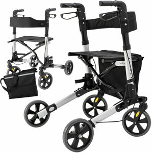 Rollator mit Alurahmen, modern, klappbar, Leichtgewichtsrollator als Laufhilfe, Gehhilfe