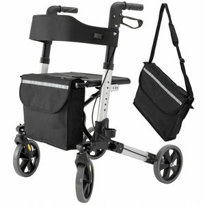 Rollator mit Alurahmen, modern, klappbar, Leichtgewichtsrollator als Laufhilfe, Gehhilfe
