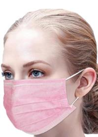 8 Cent Angebot: Atemschutzmasken 3-lagig, rosa.