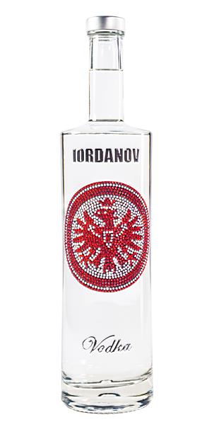 0,7 Liter Iordanov Vodka Eintracht Frankfurt Edition aus ca. 1400 Kristallen (71,29€/L.)
