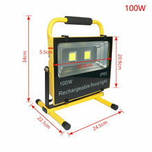 Laden Sie das Bild in den Galerie-Viewer, 100 Watt Akku-LED-Strahler, Baustrahler