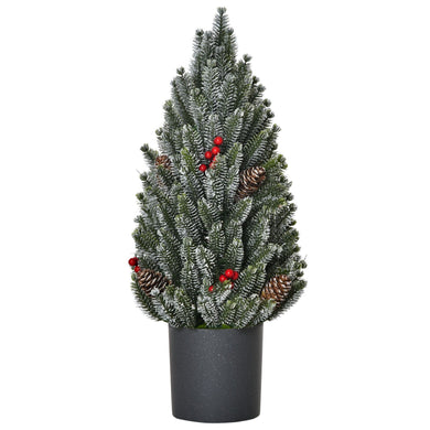 Weihnachtsbaum Christbaum inkl. Deko, grünweiß, 47cm