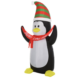 Aufblasbarer Pinguin, 243 cm mit LED-Beleuchtung. Weihnachten Deko Luftfigur