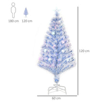 Laden Sie das Bild in den Galerie-Viewer, Weihnachtsbaum Tannenbaum Christbaum LED -Beleuchtung, Stern, blauweiß, 120 cm