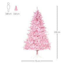 Laden Sie das Bild in den Galerie-Viewer, Weihnachtsbaum Tannenbaum Christbaum, rosa, 150 cm