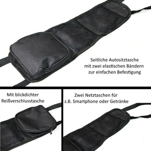 Praktische patente Seitentaschen Sitztaschen Netztaschen Handytaschen Rückenlehnen-Befestigung