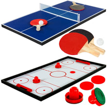 Laden Sie das Bild in den Galerie-Viewer, Multigame MEGA Tischkicker Tischfußball Spieletisch Mega 15 in 1, inkl. komplettem Zubehör, Spieltisch mit Kickertisch, Billardtisch, Tischtennis, Speed Hockey