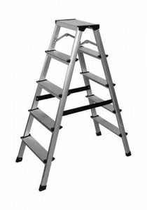Aluminium-Trittleiter, Stehleiter, Klappleiter, Haushaltsleiter. 2x4, 2x5 oder 2x6 Stufen.