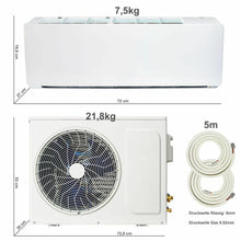 Laden Sie das Bild in den Galerie-Viewer, Split Klimaanlage 12000 BTU Klimagerät mit Wandhalterung. WLAN. Vorbefüllt.