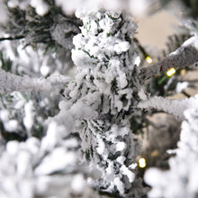 Laden Sie das Bild in den Galerie-Viewer, Weihnachtsbaum Tannenbaum Christbaum LED Lichtfaser Stern, grünweiß, 180 cm