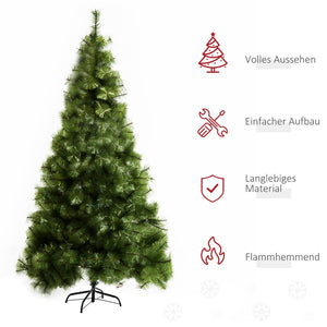 Weihnachtsbaum Christbaum authentisch, grün, 210 cm
