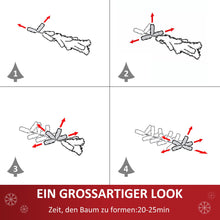 Laden Sie das Bild in den Galerie-Viewer, Weihnachtsbaum Christbaum zusammenklappbar und abnehmbar, grün, 150 cm