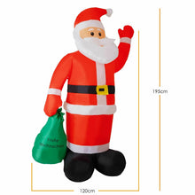 Laden Sie das Bild in den Galerie-Viewer, Weihnachtsmann - Nikolaus, aufblasbar. Von groß bis riesig. Bester Blickfänger. 1,95 - 8,20 Meter Höhe.