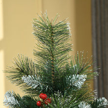 Laden Sie das Bild in den Galerie-Viewer, Weihnachtsbaum Christbaum inkl. Deko, grün-weiß, 150 cm