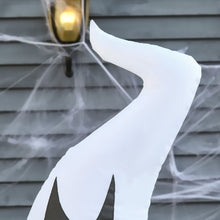 Laden Sie das Bild in den Galerie-Viewer, Aufblasbares großes Gespenst Nr. 1 mit Kürbis, 180 cm mit LED-Beleuchtung. Halloween Deko Luftfigur