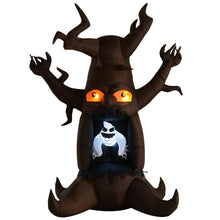 Laden Sie das Bild in den Galerie-Viewer, Aufblasbar Halloween Baum Gespenst, 240 cm mit LED-Beleuchtung. Halloween Deko Luftfigur