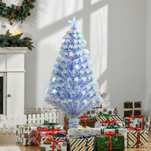 Laden Sie das Bild in den Galerie-Viewer, Weihnachtsbaum Tannenbaum Christbaum LED -Beleuchtung, Stern, blauweiß, 120 cm