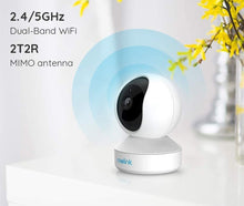 Laden Sie das Bild in den Galerie-Viewer, 5 MP Überwachungskamera 3-fach Zoom. WLAN Kamera Innen, 355°/50° Schwenkbare WiFi IP Kamera Indoor mit 3X Optischem Zoom, 2,4 / 5,0 GHz WiFi.