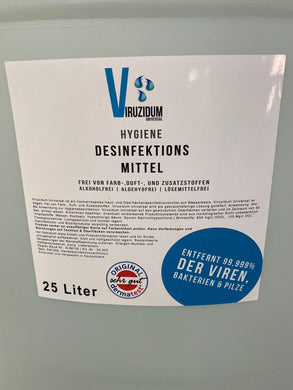 25 Liter Viruzidum® Universal, EN 1500 handdesinfektionszertifiziert, z.B. gegen SARS CoV2 (COVID-19)