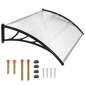 Vordächer (Regenschutz) mit Rahmen 120/150/200/300 cm Breite. Beliebig erweiterbar.