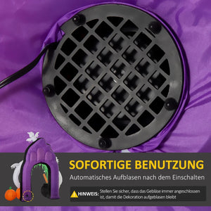 Aufblasbarer Halloween Deko Geistertorbogen Feiertagsdekorationen mit LEDs Aufblasbar 2,80 m