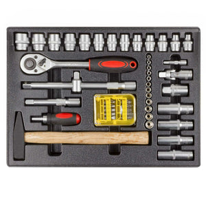 Professioneller Werkzeugkoffer 139-teilig. Werkzeugbox. Chrom-Vanadium-Stahl