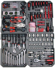 Laden Sie das Bild in den Galerie-Viewer, Sonderposten: Werkzeugkoffertrolley 186 Teile - Aus hochwertigem Chrom-Vanadium-Stahl! 69,- netto.