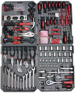 Sonderposten: Werkzeugkoffertrolley 186 Teile - Aus hochwertigem Chrom-Vanadium-Stahl! 69,- netto.