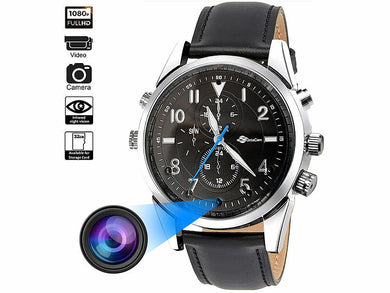 Video-Armbanduhr, Full HD, Nachtsicht, 4K-Fotos, Voicerecorder, 32GB